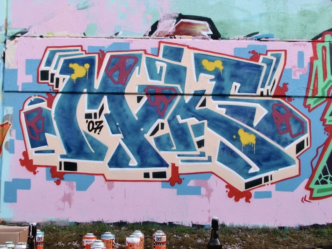 Graffiti Wall in Bayreuth - Photo by AMIDNIGHT - Bayreuth, Miks, Bud