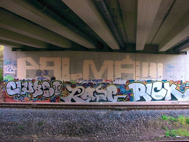 Graffiti Wall in Bayreuth - Photo by AMIDNIGHT - CLUBS, HLS, RICK