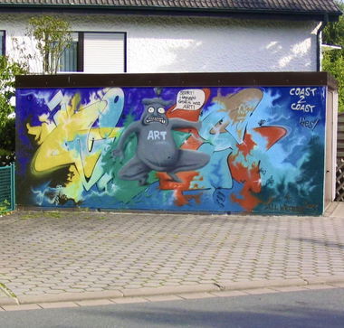 Graffiti Wall in Bayreuth - Photo by AMIDNIGHT - Bayreuth, ties