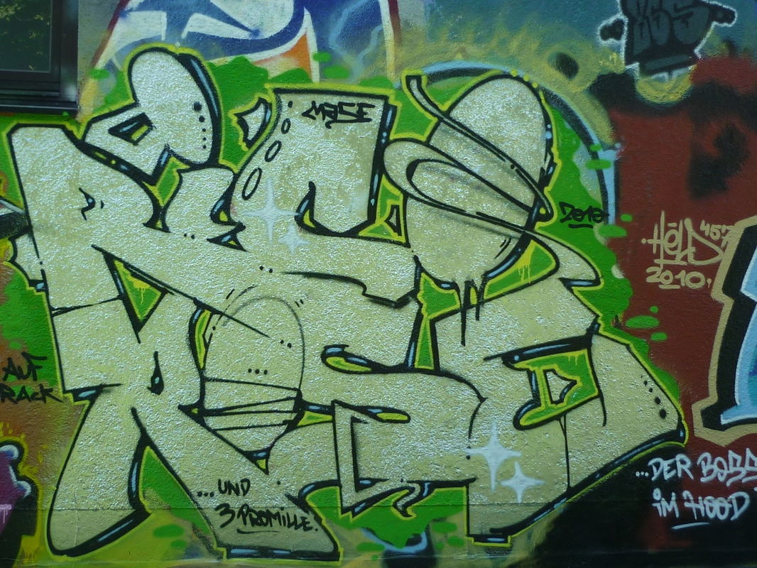 Graffiti Wall in Bayreuth - Photo by AMIDNIGHT - Bayreuth, Rico, Rose