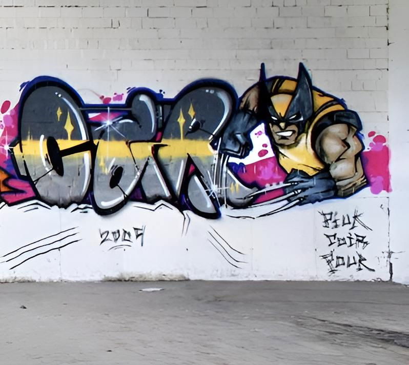 Graffiti Wall in Bayreuth - Photo by AMIDNIGHT - HLS, Bayreuth, Coir