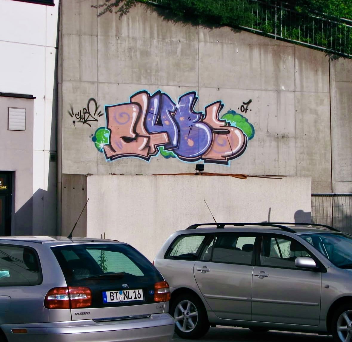 Graffiti Wall in Bayreuth - Photo by AMIDNIGHT - Bayreuth, clubs, hls