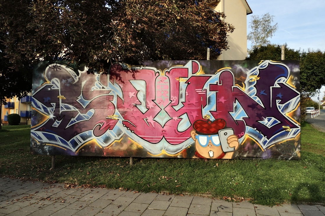 Graffiti Wall in Bayreuth - Photo by AMIDNIGHT - ZORN, SAYN