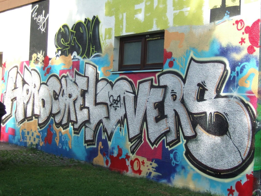 Graffiti Wall in Bayreuth - Photo by AMIDNIGHT - Bayreuth, HLS
