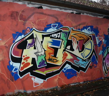 Graffiti Wall in Bayreuth - Photo by AMIDNIGHT - Bayreuth, held, 457