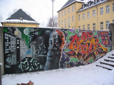 Graffiti Wall in Bayreuth - Photo by AMIDNIGHT - Bayreuth, 457