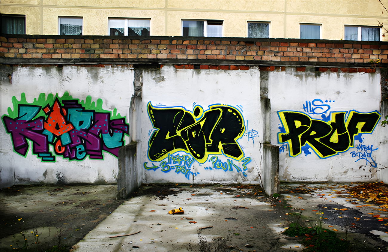 Graffiti Wall in Bayreuth - Photo by AMIDNIGHT - Bayreuth, HLS, PROF