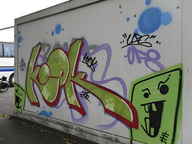 Graffiti Wall in Bayreuth - Photo by AMIDNIGHT - Bayreuth, kook, ufs