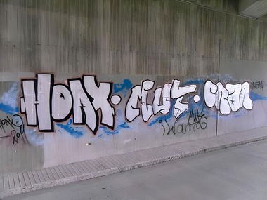 Graffiti Wall in Bayreuth - Photo by AMIDNIGHT - Bayreuth, hoax, mut