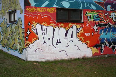 Graffiti Wall in Bayreuth - Photo by AMIDNIGHT - 457, TCR, STC