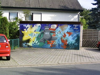 Graffiti Wall in Bayreuth - Photo by AMIDNIGHT - TIES, Bayreuth