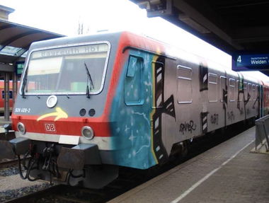 Graffiti Wall in Bayreuth - Photo by AMIDNIGHT - Bayreuth, HLS