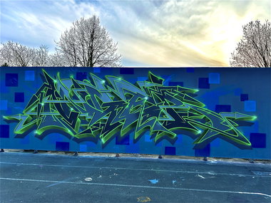 Graffiti Wall in Naila - Photo by ANGER