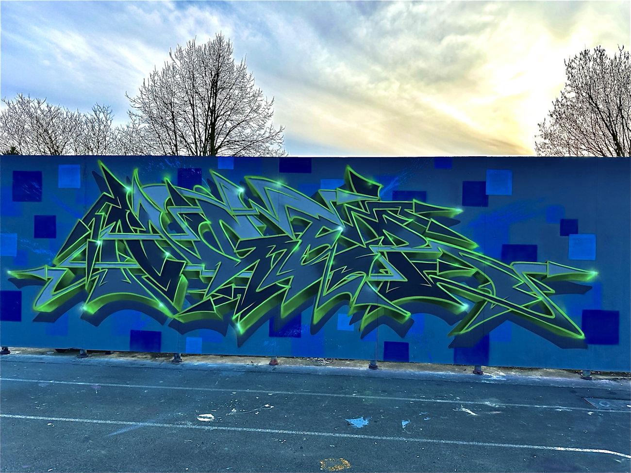 Graffiti Wall in Naila - Photo by ANGER