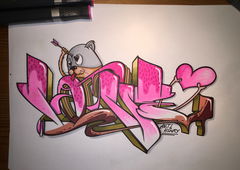 Graffiti Sketch - Photo by ANTIHENRY - Huggybear (2015)