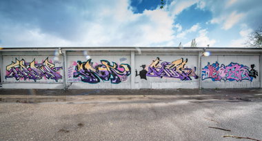 Graffiti Wall in Hamburg - Photo by AROK - TRON, AROK, BIER (2014)