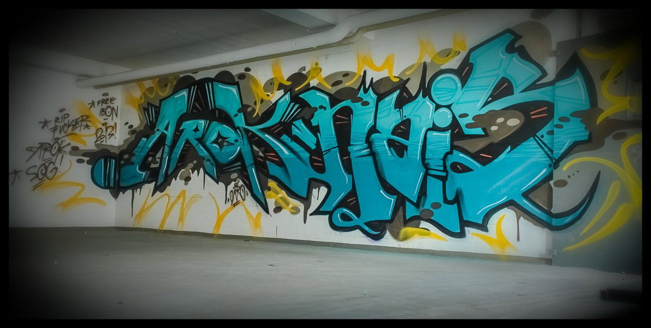 Graffiti Wall - Photo by AROK - AROK, NAIZ, SOG (2013)
