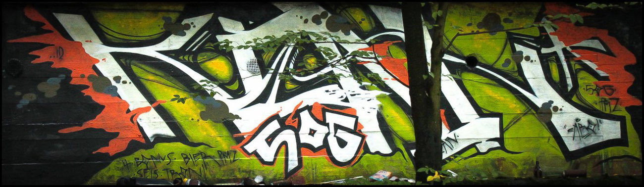 Graffiti Wall - Photo by AROK - R.I.P, KEAN, SOG (2012)