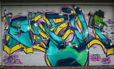 Graffiti Wall - Photo by AROK - O´NEIL, AROK, SOG (2014)