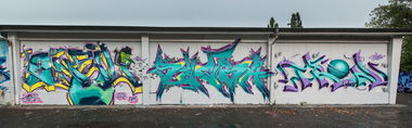 Graffiti Wall - Photo by AROK - O´NEIL, SUCKER, TRON (2014)