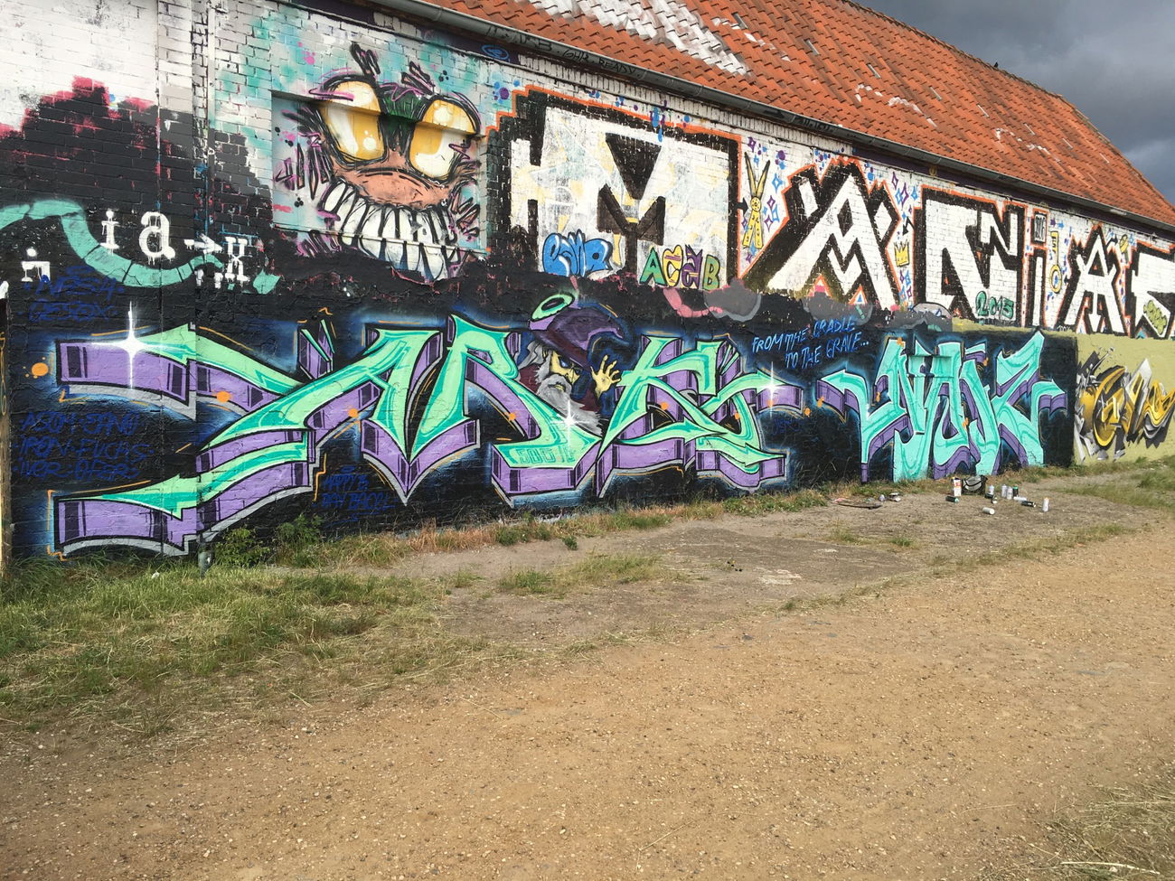 Graffiti Wall - Photo by AROK - Arok, Naiz, happy (2016)