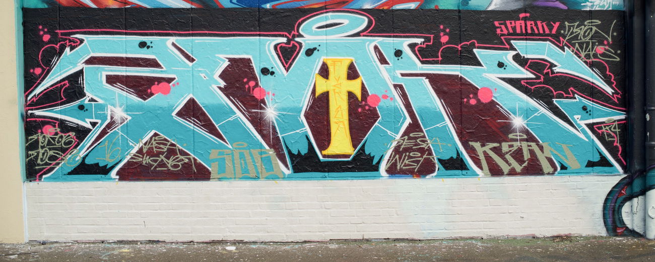 Graffiti Wall - Photo by AROK - SOG, RIP, Fucker (2016)