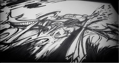 Graffiti Sketch - Photo by AROK - RIP, KEAN (2012)