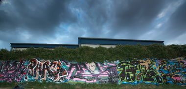 Graffiti Wall in Lübeck - Photo by AROK - SOG, QVD, SDF (2015)