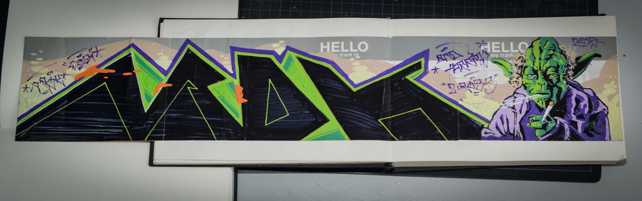 Graffiti Sketch - Photo by AROK - Arok, for, Rose (2013)