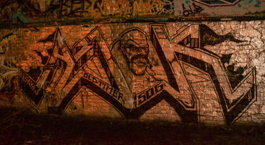 Graffiti Wall - Photo by AROK - FUCKER, SOG, OLDTIMER (2016)