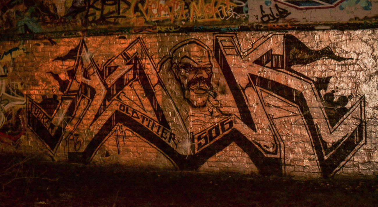 Graffiti Wall - Photo by AROK - FUCKER, SOG, OLDTIMER (2016)