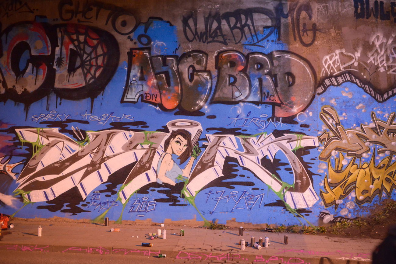 Graffiti Wall - Photo by AROK - SOG, SUCKER, FUCKER (2016)