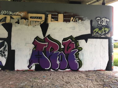 Graffiti Wall in Dresden - Photo by AROKDSK (2017)