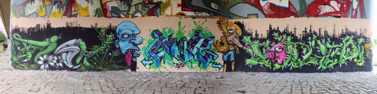 Graffiti Wall in Dresden - Photo by ARTHOOLIGAN - URBAN, SYNDROMES, 15 (2013)