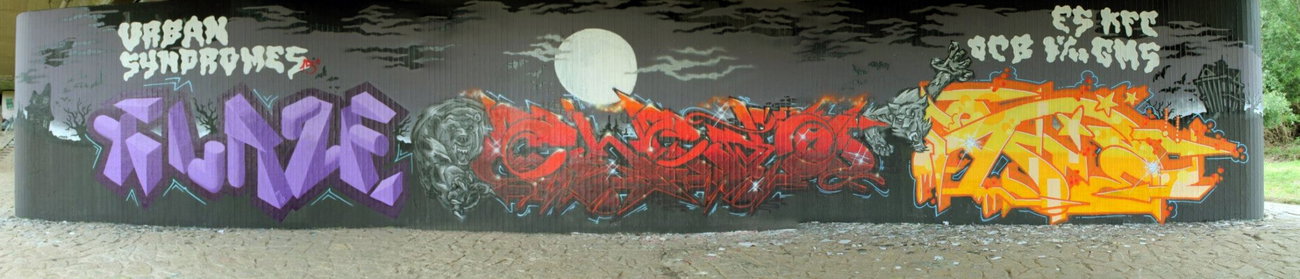 Graffiti Wall in Dresden - Photo by ARTHOOLIGAN - URBAN, SYNDROMES, 15 (2013)