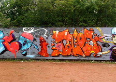 Graffiti Wall in Dresden - Photo by ARTHOOLIGAN - URBAN, SYNDROMES, 15 (2013)