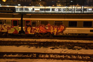 Graffiti Train in Praque - Photo by ARTHOOLIGAN (2012)