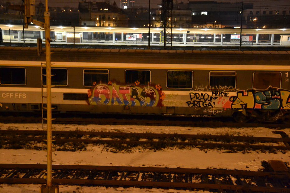 Graffiti Train in Praque - Photo by ARTHOOLIGAN (2012)