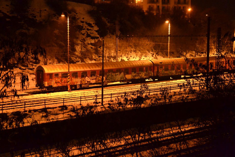 Graffiti Train in Bratislava - Photo by ARTHOOLIGAN