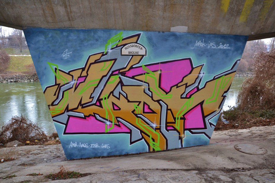 Graffiti Wall in Vienna - Photo by ARTHOOLIGAN (2012)