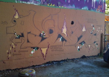 Graffiti Wall in Dresden - Photo by ARTHOOLIGAN (2013)