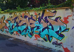 Graffiti Wall in Dresden - Photo by ARTHOOLIGAN - URBAN, SYNDROMES, 15 (2013)