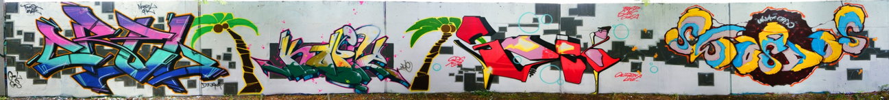Graffiti Wall in Chemnitz - Photo by ARTHOOLIGAN - GRS, MIJA, UWAX (2013)