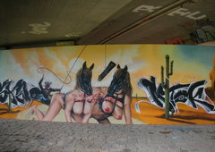 Graffiti Wall in Dresden - Photo by ARTHOOLIGAN - KNIBAL (2013)