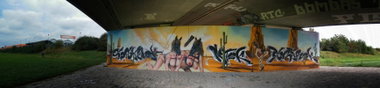 Graffiti Wall in Dresden - Photo by ARTHOOLIGAN - KNIBAL (2013)
