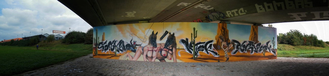 Graffiti Wall in Dresden - Photo by ARTHOOLIGAN - KNIBAL (2013)