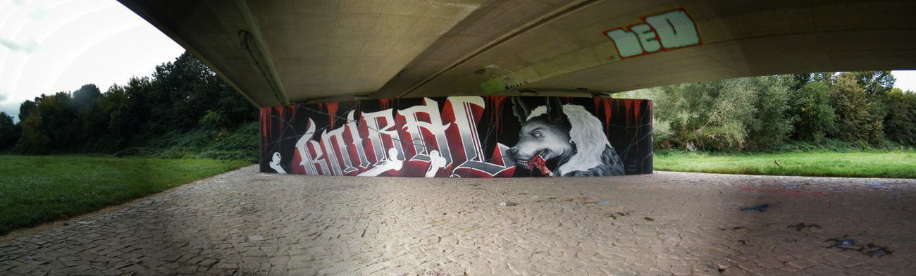 Graffiti Wall in Dresden - Photo by ARTHOOLIGAN (2013)