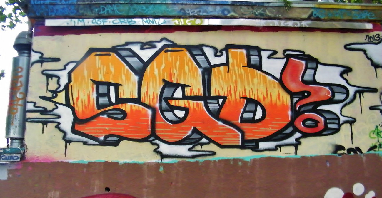 Graffiti Wall in Dresden - Photo by ARTHOOLIGAN - DYNAMO, DRESDEN, SG (2013)