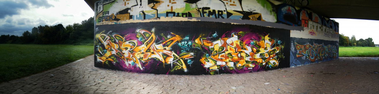 Graffiti Wall in Dresden - Photo by ARTHOOLIGAN - FMR (2013)
