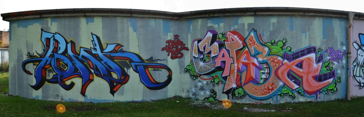 Graffiti Wall in Dessau-Roßlau - Photo by ARTHOOLIGAN - DWA, RUS, LBG (2013)
